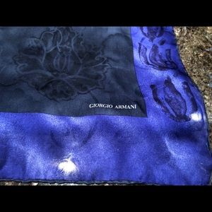 Giorgio Armani 100% Silk Scarf 24” x 48”